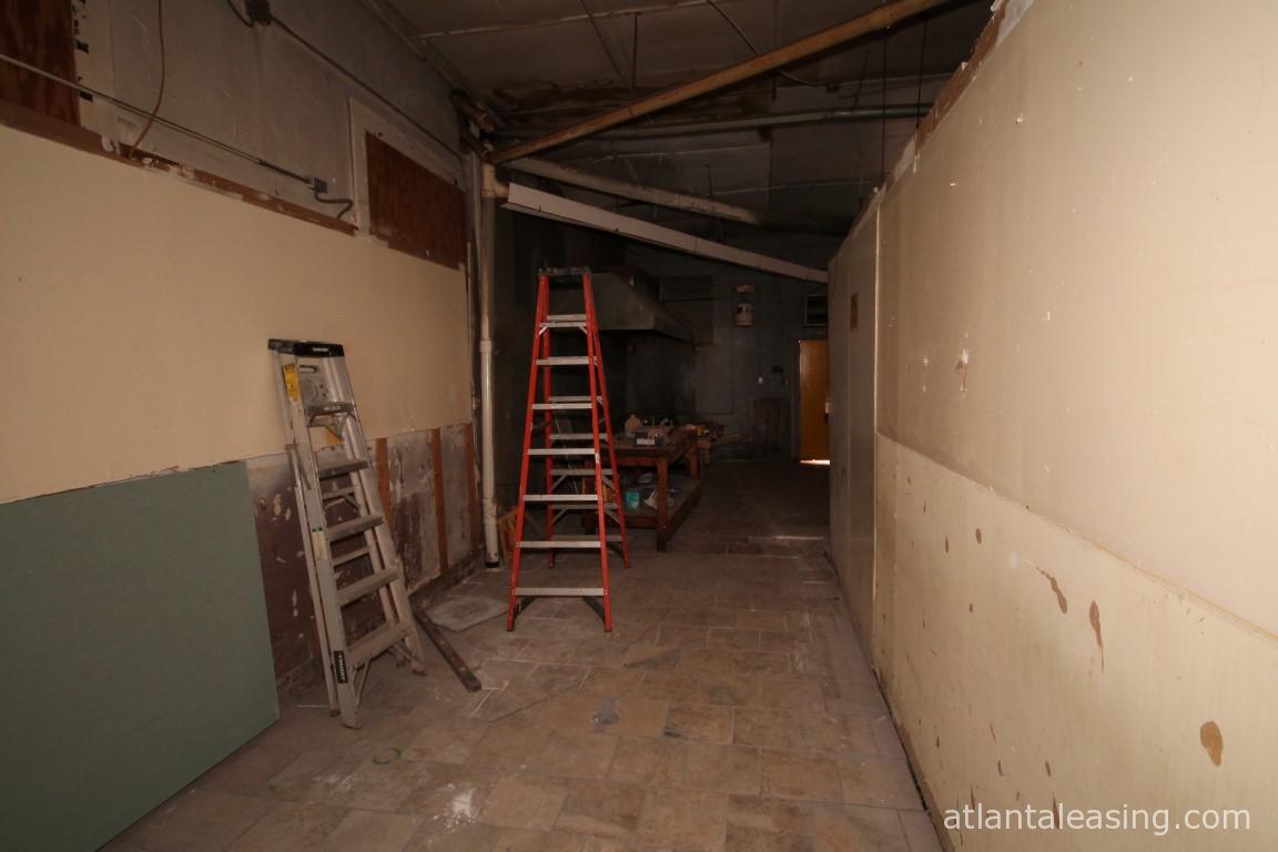 Ground floor restaurant - kitchen (view from kitchen entrance)