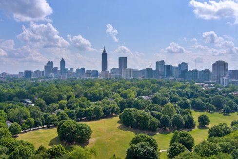 The Atlanta, Georgia skyline at Piedmont
